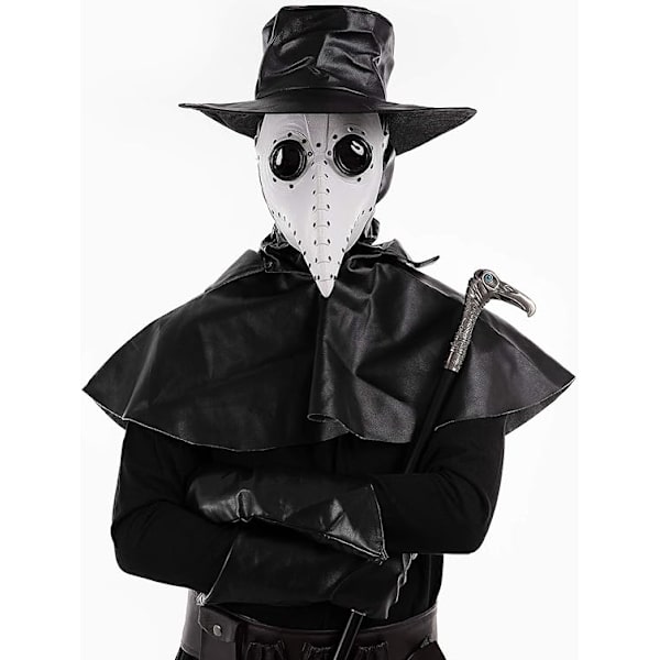 Halloween-mask för pestdoktor för Halloweenfest, steampunk fågel p