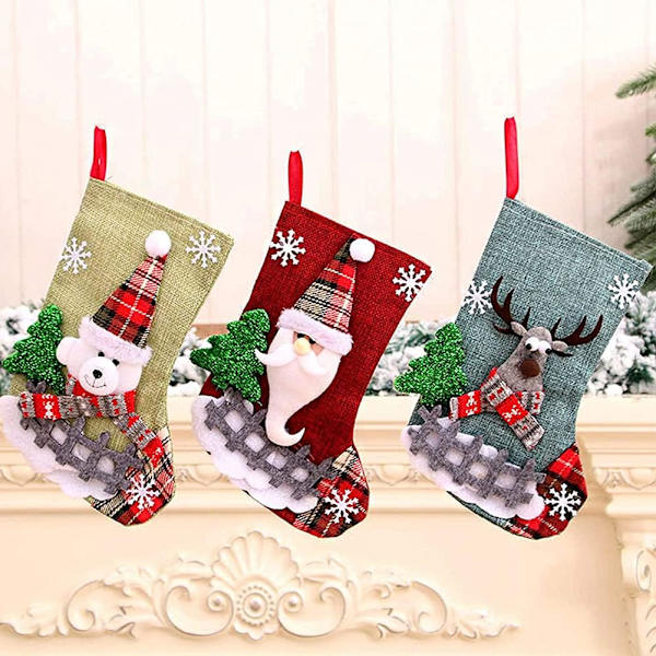 Julstrumpor (3 stycken) Julstrumpor Julstrumpa S