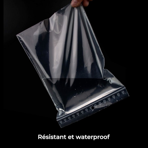 100 st Förseglade Zip Lock-påsar - Transparent - för Livsmedel