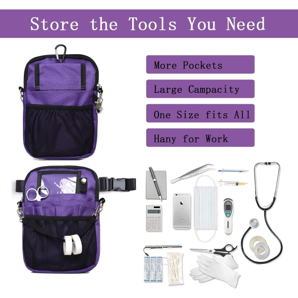 Sygeplejerske taske, sygeplejerske fanny pack - fanny pack til stetoskop, ba,ZQKLA