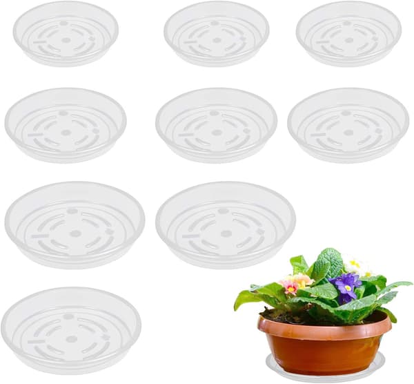 Dewenwils 10-pack Fat för Blomkrukor, Underlägg