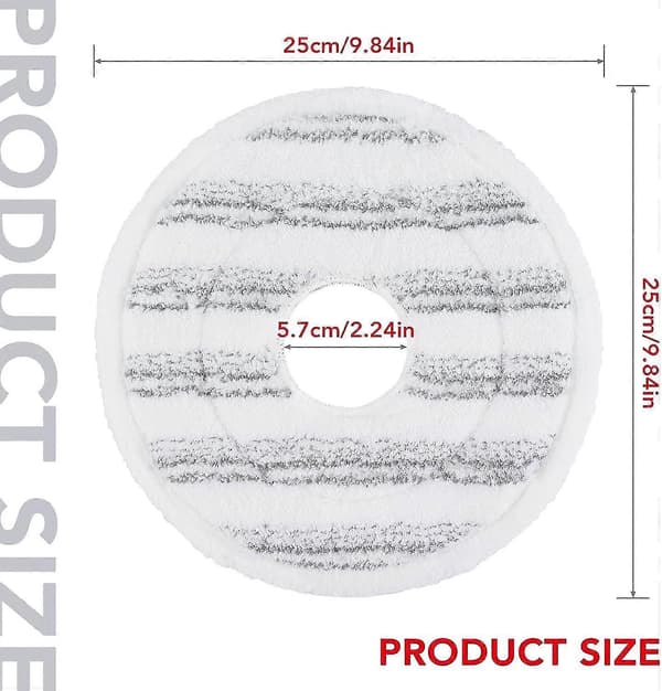 3 stk. moppefylling for Vileda Spin and Clean Mopp - Erstatning for spinmoppehode - Vaskbart og gjenbrukbart mikrofibermoppehode R