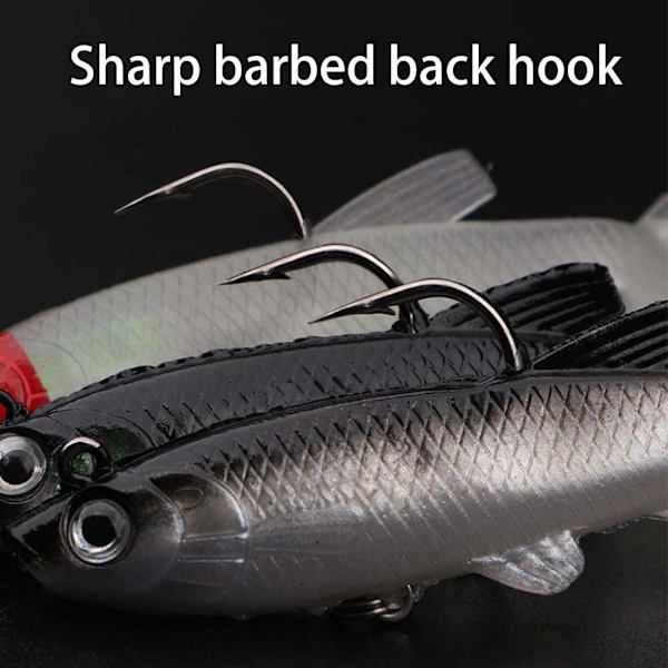 10 Stycken Predator Fiskedrag, Öringdrag, Mjukt Bete, Hav, ZQKLA