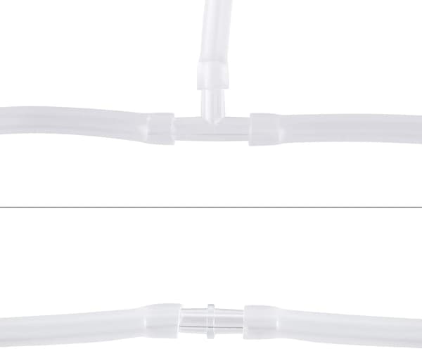 40 Stycken Akvarium Luftventil Anslutning Vit Plast Inline, ZQKLA