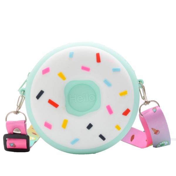 Børne-donut-pung til små piger Skuldertaske til småbørn (Gree, ZQKLA