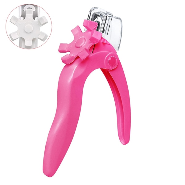 (Rød) Akryl negleklipper, 1 stk Nail Capsule Cutter Gel Nail, ZQKLA