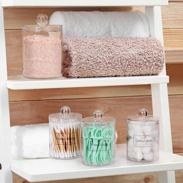 2-pak Qtip-holder Dispenser til Vatron, Vatpind, C,ZQKLA