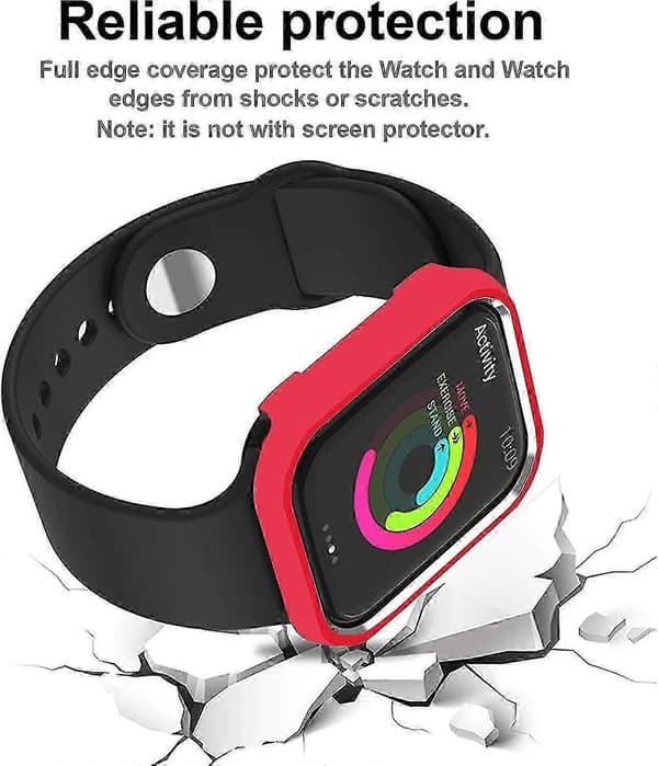 Ripebestandig metallramme til Iwatch Series 4/5/6 Red 40mm