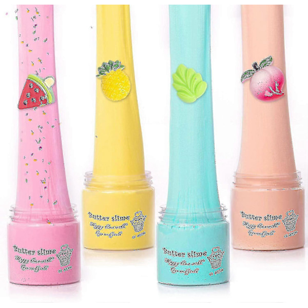 8 Pakkaus Butter Ime -setti, Stressilelut tytöille ja pojille 70 ml Yellow 8Pcs
