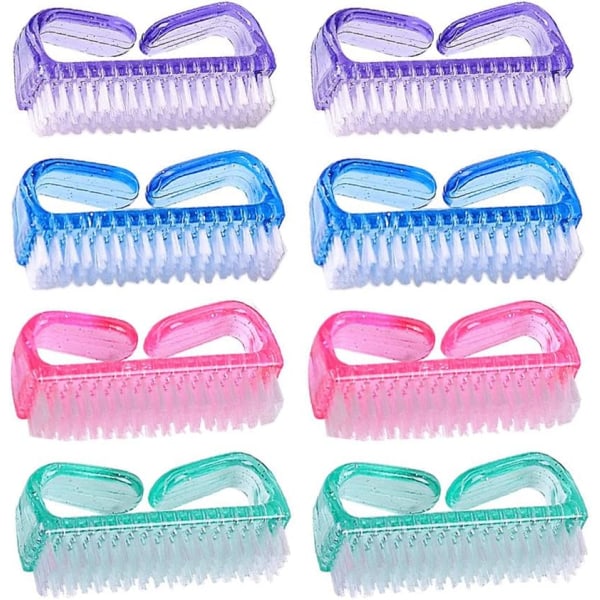 8 stk. Mini Neglekunst Rengøringsbørster Til UV Gel Akryl Blød, ZQKLA