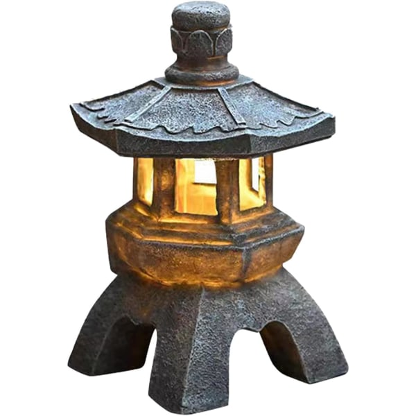 Solar Pagoda Lantern Outdoor Lamps Japanese Style Lantern Ga,ZQKLA