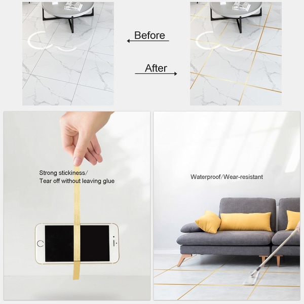 Tile Peel and Stick koristeellinen teippi, vedenpitävä Joi, ZQKLA