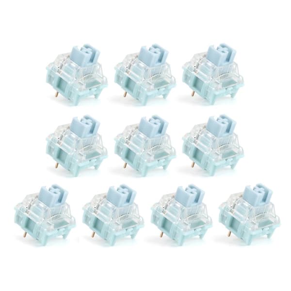 3pin 42g Ttc Silent Bluish White Switches For Mechanical Keyboard (10pcs)