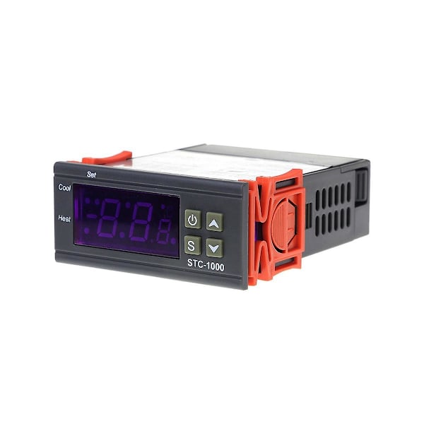 LED Digital Temperaturregulator STC-1000 AC 110-220V 10A Relä Termoregulator Termostat för He