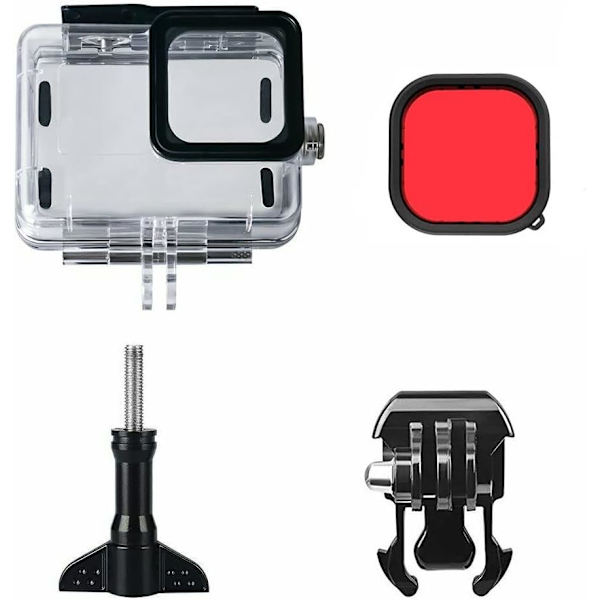 Vandfast etui til GoPro Hero 9 Hero 10 Actionkamera Sort, ZQKLA
