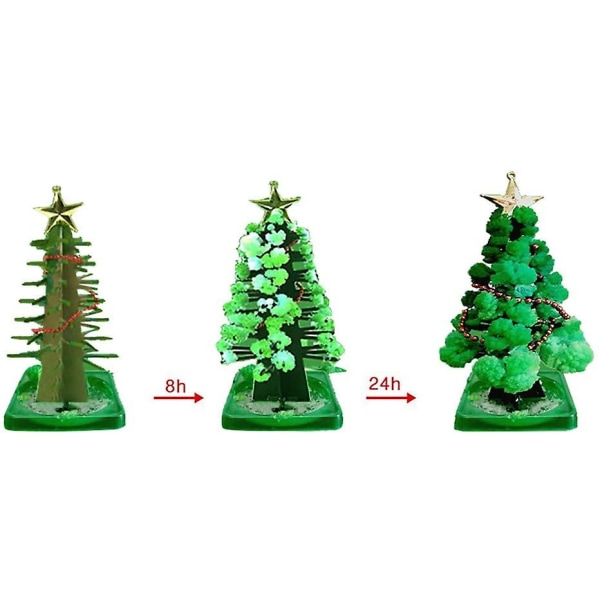 Dewenwils Mini Juletre Magic Growing Paper Tree DIY Crysta