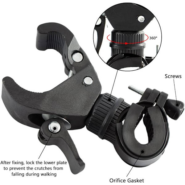 2 Pakke Stokholdere til Rollator, Rollator, Stol - Universa,ZQKLA
