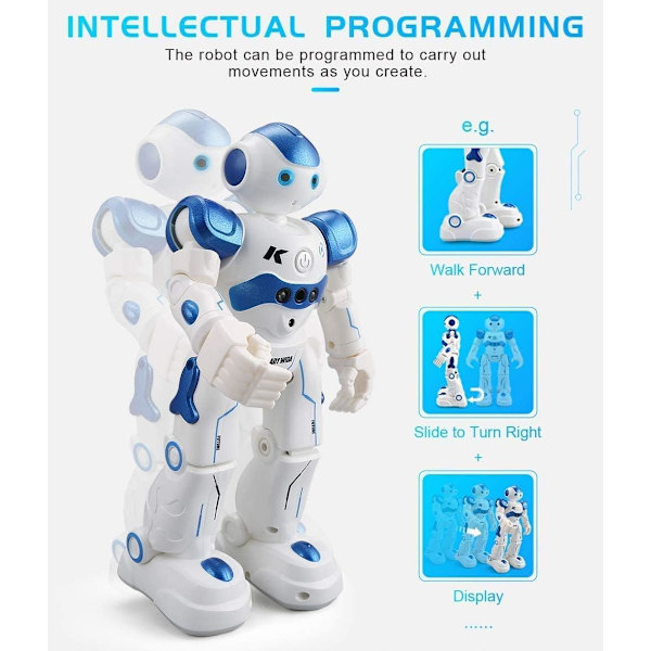 Robotleker med bevegelsessensor, fjernkontroll og programmerbar robot, ZQKLA