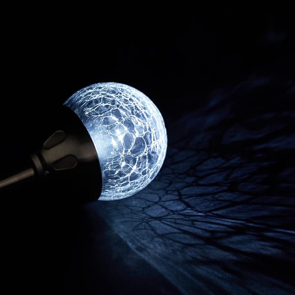 Solcellelamper Utendørs, Sett med 6, Hage LED Kulebelysning, Wh,ZQKLA