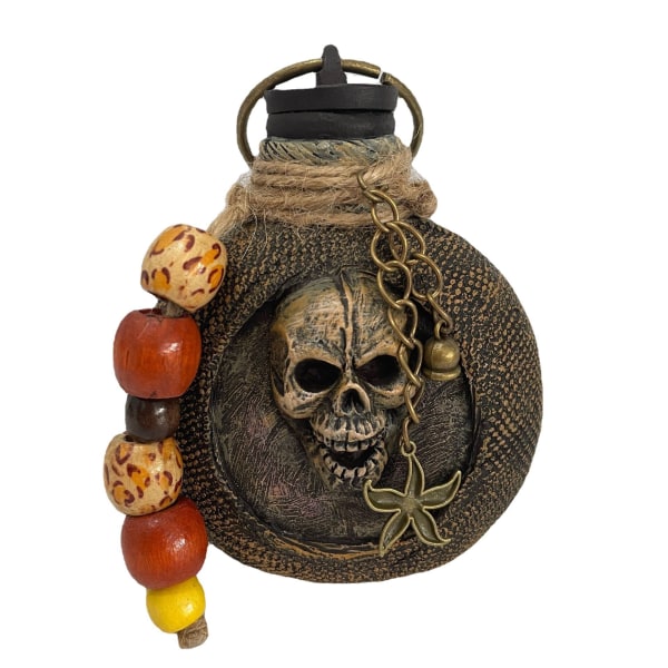 Skeleton Pirate Rum Bottle Desktop Ornament Home Decoration, ZQKLA