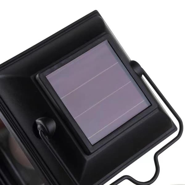 Matte Sort Udendørs Dekorative Solcellelanterner med LED-lys, ZQKLA
