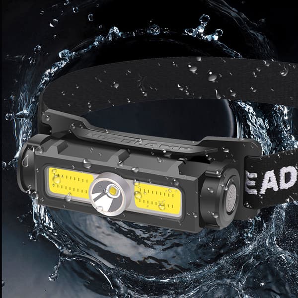 Kraftig Hodelykt 1000 Lumen, Oppladbar LED Hodelykt wit,ZQKLA