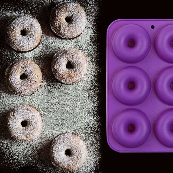 3-osainen 6-koloinen silikoninen donitsipelti, tarttumaton donitsimuotti, F,ZQKLA