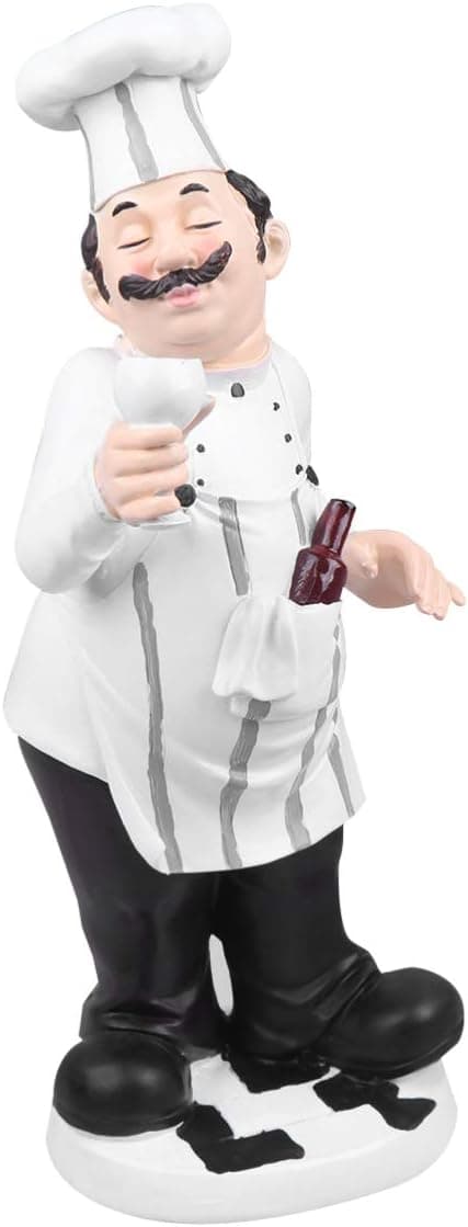 Chef Familie Model Komfur Model Mini Chef Statue Retro Chef R,ZQKLA