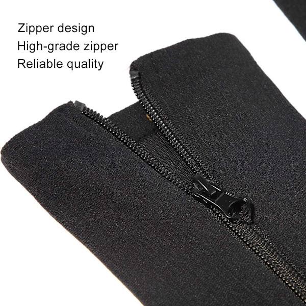 Kompressiosukat, L/XL (Musta) 1 vetoketjullinen kompressiosuka, ZQKLA