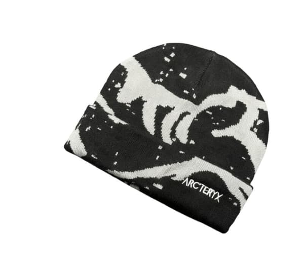 Arc'teryx Grotto Jacquard Stickad Mössa ullmössa - Svart Black