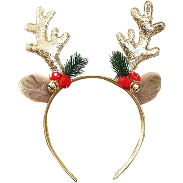 Julepandebånd Hårbånd Jul Glitter Elk Antlers,ZQKLA