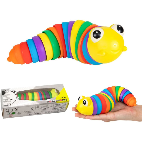 Fidget Slug Leke, Sansestimulerende Slug Skrivebordsleker Stressavlastning, ZQKLA