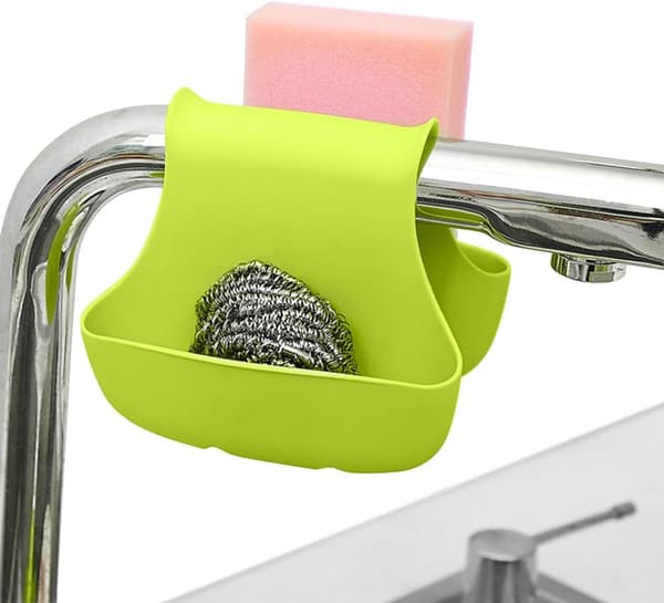 Sæt med 2 Svampestativer til Dobbelt-vask Saddle Caddy Børst So,ZQKLA