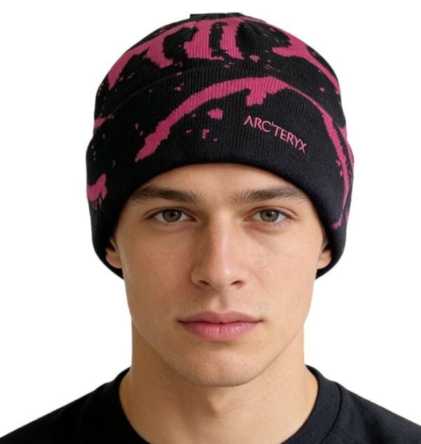 Arc'teryx Grotto Jacquard Stickad Mössa ullmössa rose pink