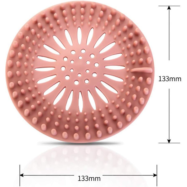 4 stycken silikonhårfilter, universellt gummiren avloppsskydd
