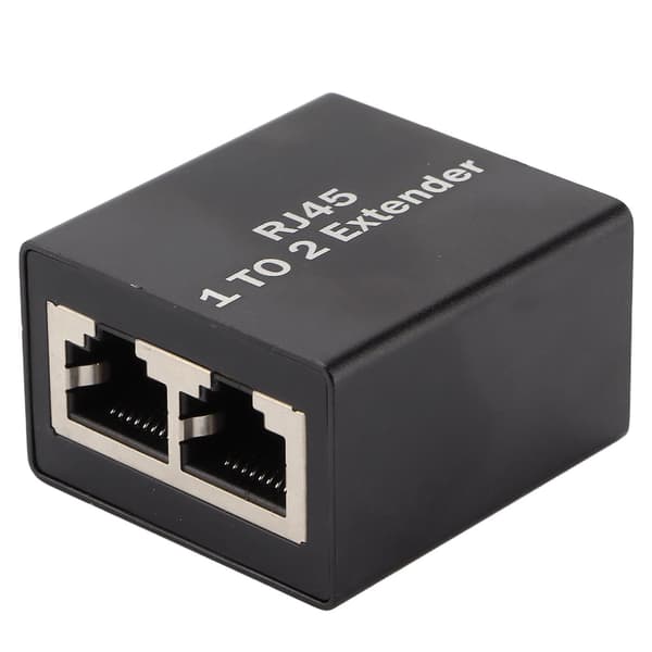 Ethernet Splitter RJ45 Netværksadapter Splitter En til To Splitter