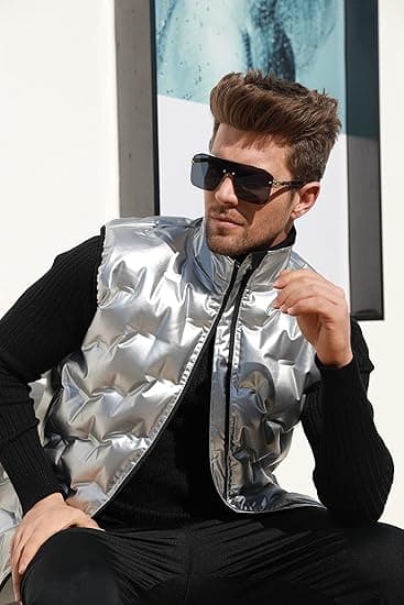 Vision Oversized Stilfulde One Piece Rammeløse Solbriller Flat Top