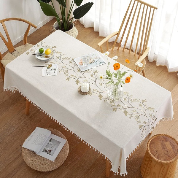 Tablecloth for Dining Table Rustic Table Cover, Farmhouse Ki,ZQKLA