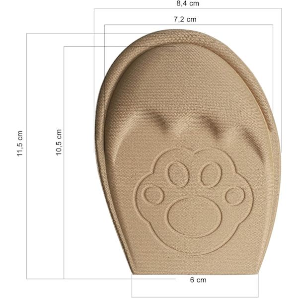 2 Paria Suuria Kenkäpehmusteita - Sopii Kaikkiin Kenkiin - Vaahtomuovipehmusteet - N,ZQKLA