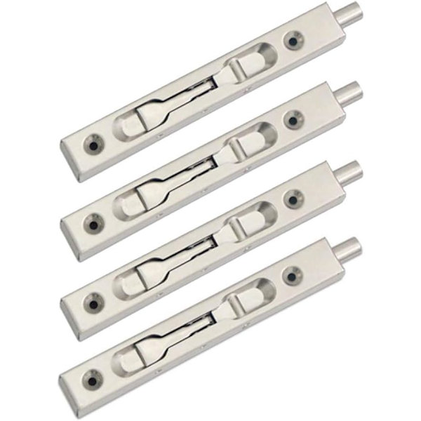 4 Pak (2 Par) Dør Flush Bolt Latch Slide Latch Skjult, ZQKLA