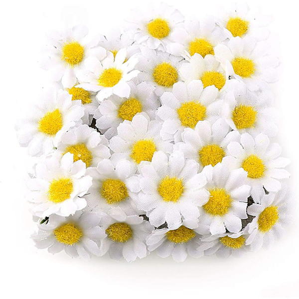 100 stk. Kunstige Daisy Gerbera Hoveder Falske Blomster Dekorative, ZQKLA