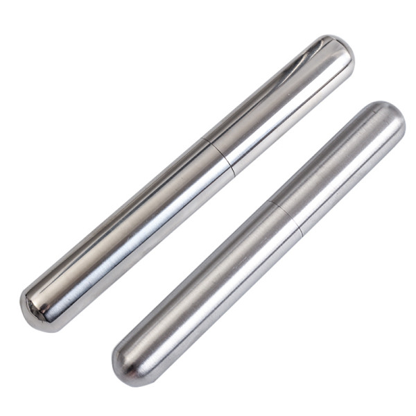 Cigar Etui Rør, 2 Pak Portable Rustfrit Stål Cigaræske, ZQKLA