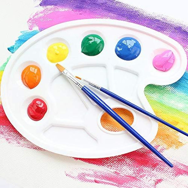 Gouache malepalette 8301 oval 10 gitter, ZQKLA