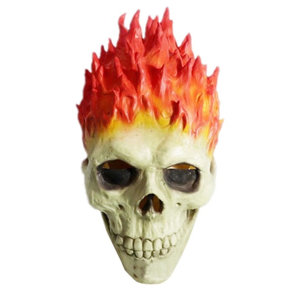 Flammeskalle Hjelm/Ansiktsmaske Inspirert/Ghost Rider Bærbar Skrekk Ansiktsmaske For