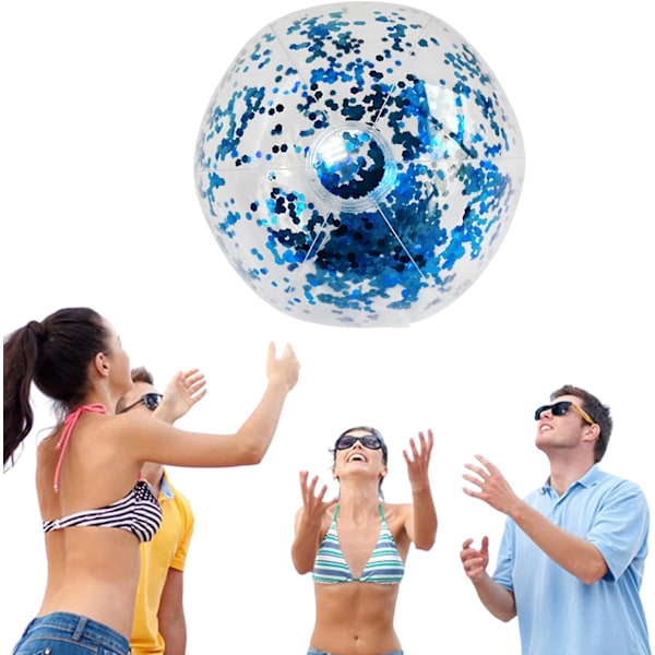 1-pack Glitter Strandboll Uppblåsbar Konfetti Lös Ba, ZQKLA