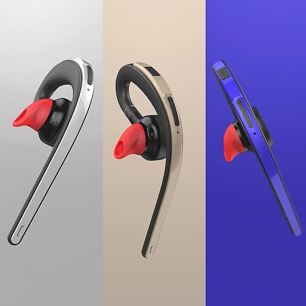 S30 Håndfri Bluetooth Headset Trådløs Ørehage Stereo Trådløs Stemmestyring Headset Silver
