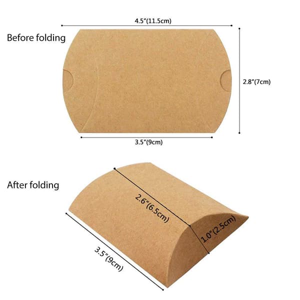 Små bruna presentaskar med snöre (100-pack) - Small Vin, ZQKLA