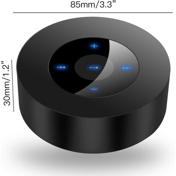 Bærbar Bluetooth-høyttaler, Mini Bluetooth-høyttaler (A8, Svart, ZQKLA