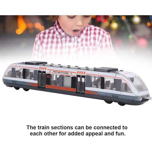 Legetøjstog Simulation Subway Model Alloy Sliding Diecast Meta, ZQKLA