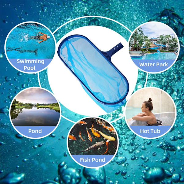 Overfladenet til swimmingpool, overfladebladfanger, rengøring N,ZQKLA